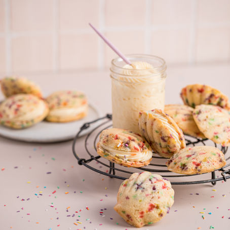 Birthday Cake Madeleines Sandwiches