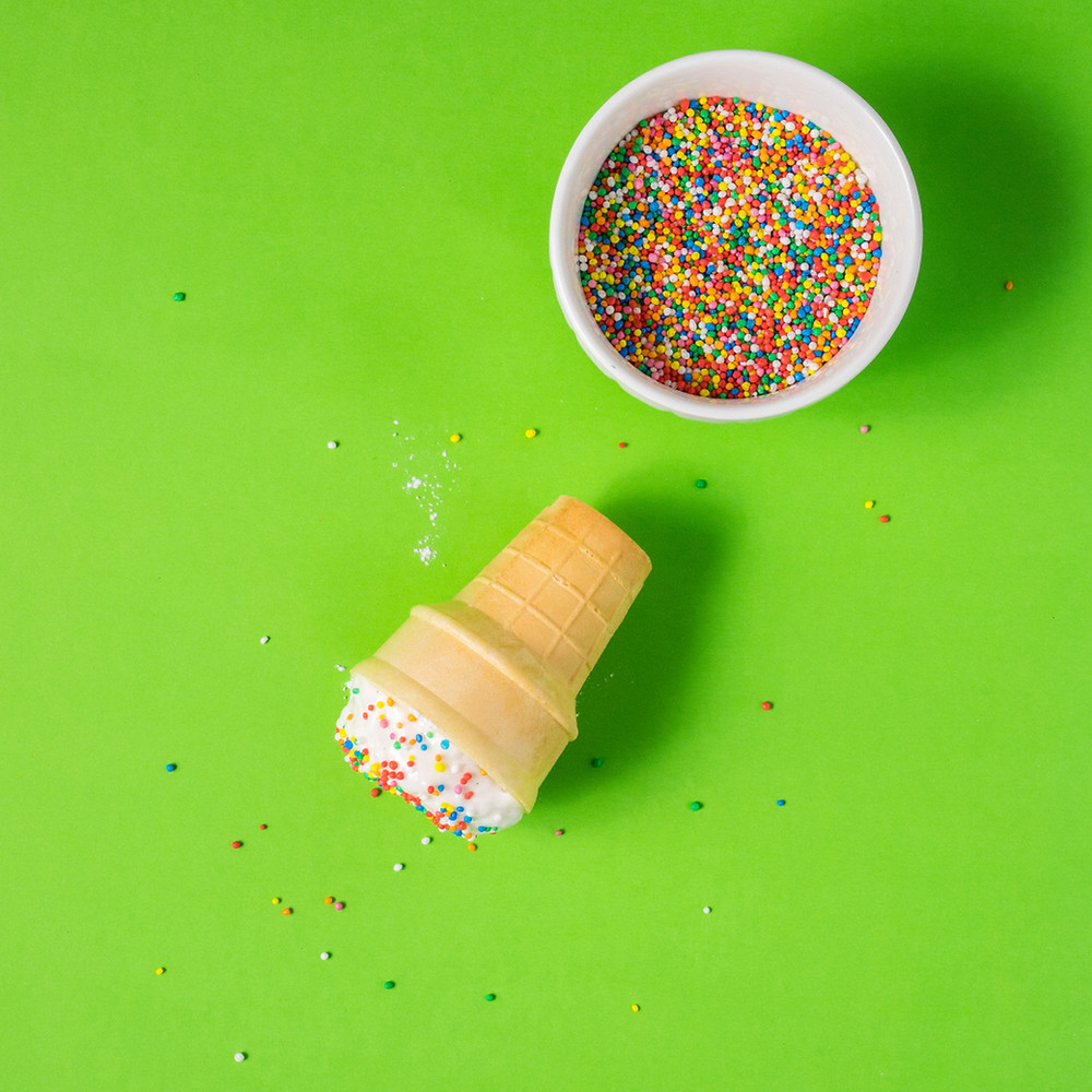 Homemade Sherbert Cones