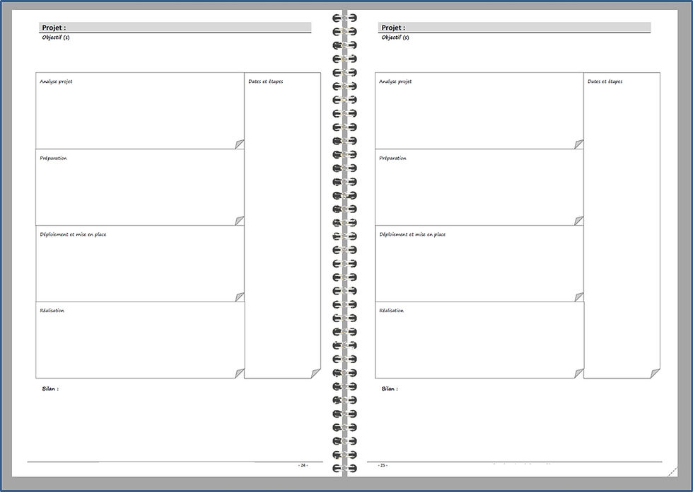 Miniature : Organiseur Agenda Responsable de maintenance 2026 A4 spirale 160 pages