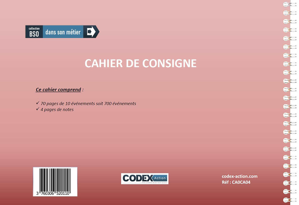 Miniature : Cahier de consigne A4 spirale 80 pages