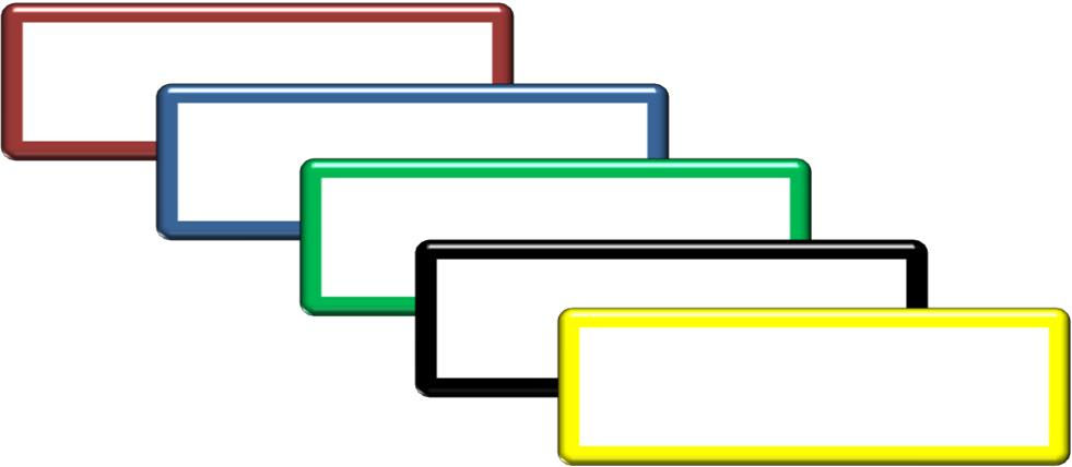 Lot de 5 magnets vierges 7x2.5 cm magnétiques effaçables