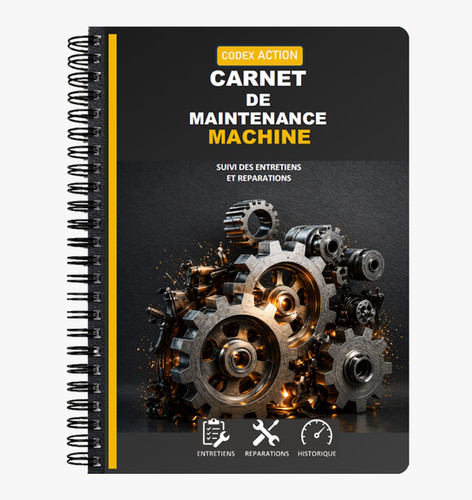 Codex Machine Carnet de Maintenance Machine Industrielle – Registre Technique | Suivi ...