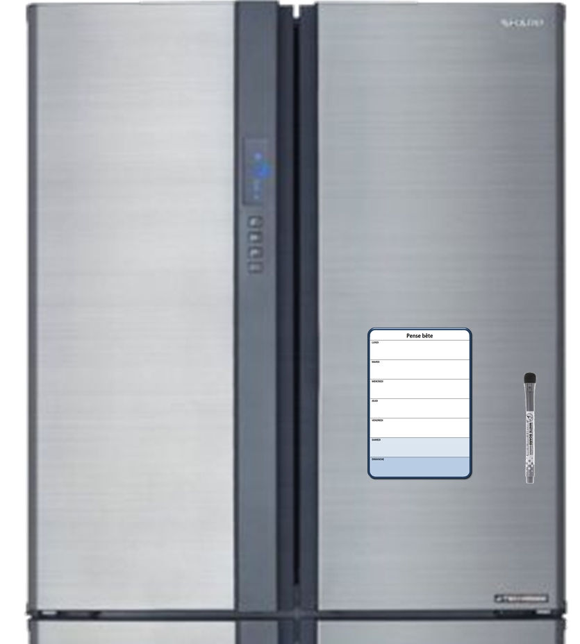 Miniature : Planning Semaine magnétique effaçable 15x21 cm A5 avec marqueur