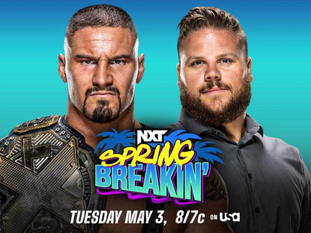 WWE anuncia un show especial de NXT titulado Spring Breakin´