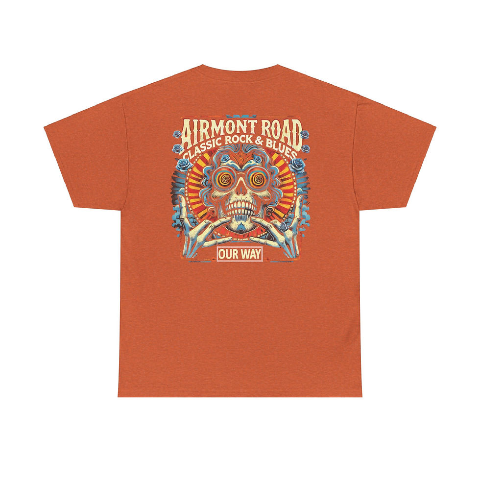 Thumbnail: Airmont Road Classic Rock & Blues Unisex Heavy Cotton Tee