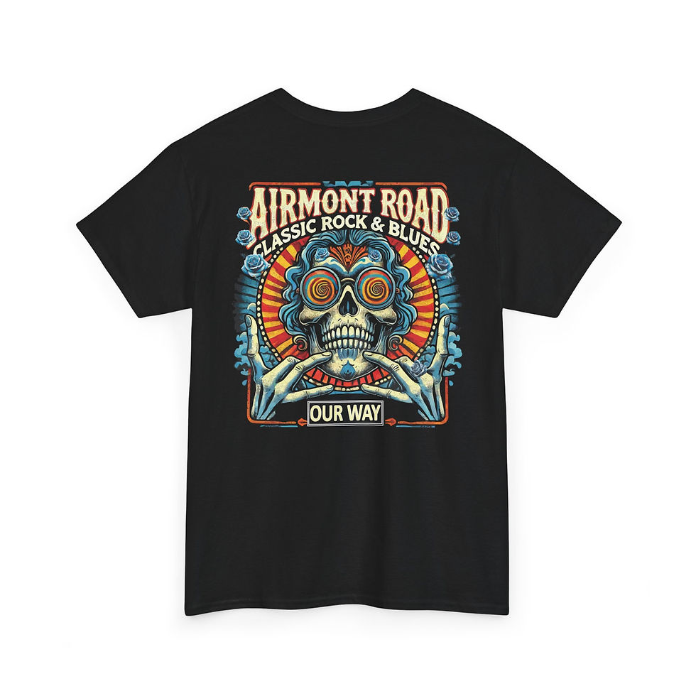 Thumbnail: Airmont Road Classic Rock & Blues Unisex Heavy Cotton Tee