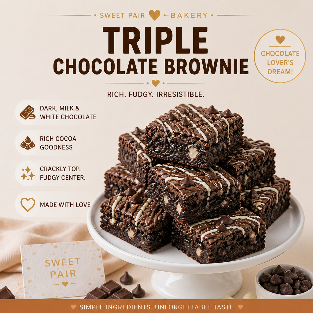 Triple Chocolate Brownie