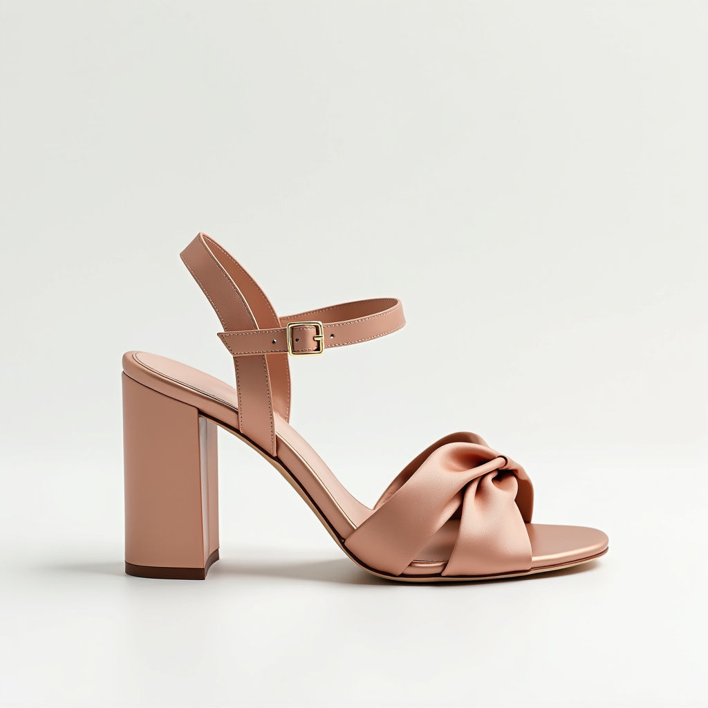 Satin Heeled Sandals