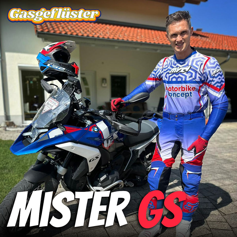 Bernd Hiemer vor seiner BMW R 1300 GS Adventure
