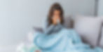 Woman sick with a cold