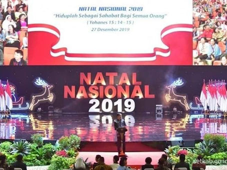 Perayaan Natal bersama Jokowi