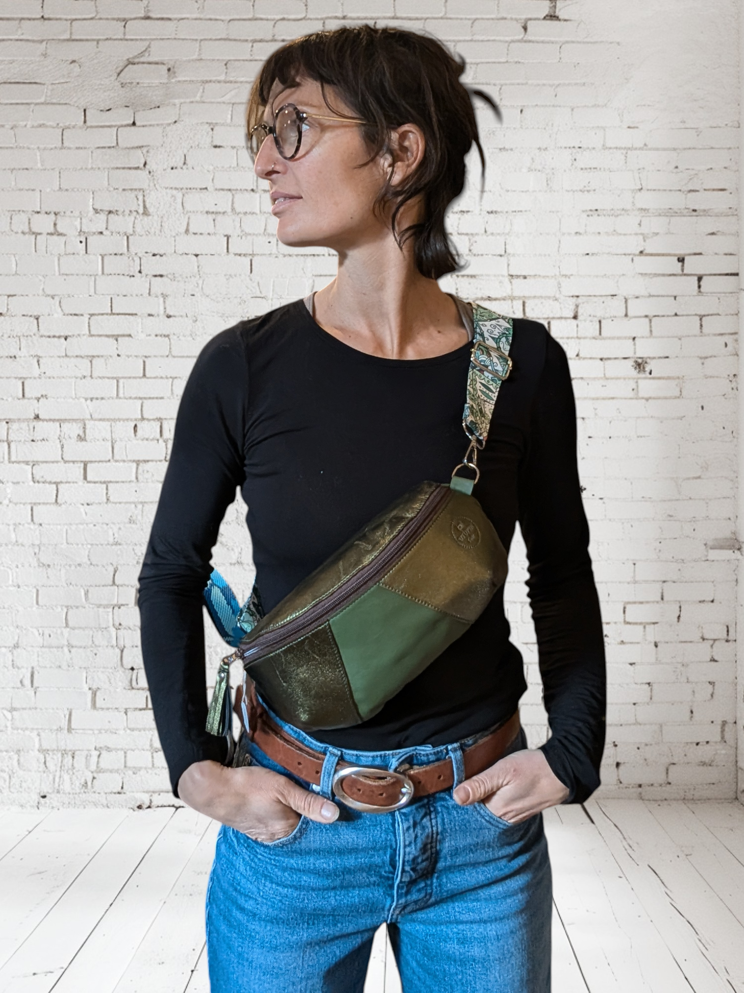 Sac banane en cuir Isis