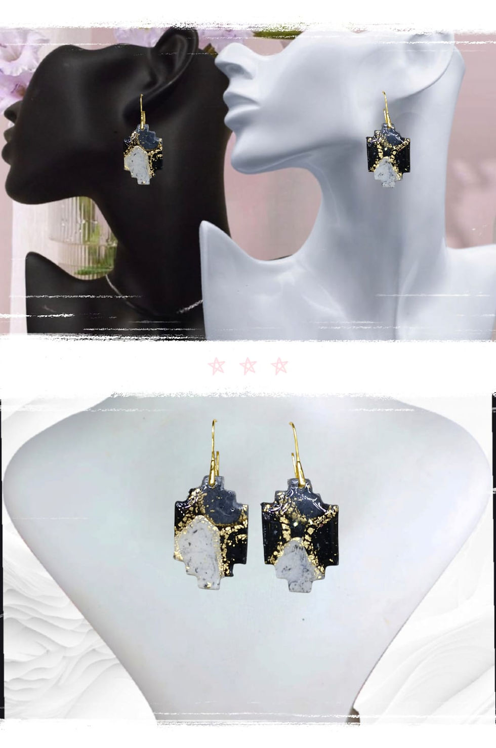 Tasarım Aşkı Polimerkil El Yapımı Tasarım Küpe