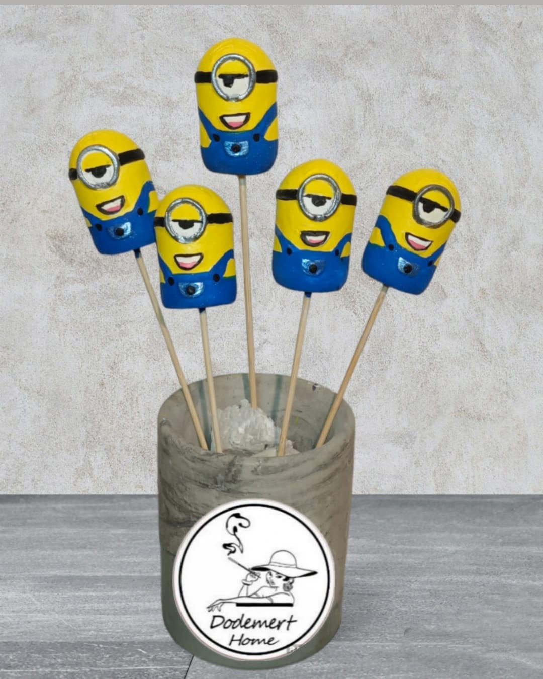 Minyonlar Saksı Dibi Süsleri & Teraryum Obje 4 Adet