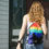 Thumbnail: Rainbow Cat Drawstring Bag