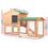 Thumbnail: Chicken Coop Rabbit Hutch | 138x44x85cm | Large Chicken Coop House Run Cage