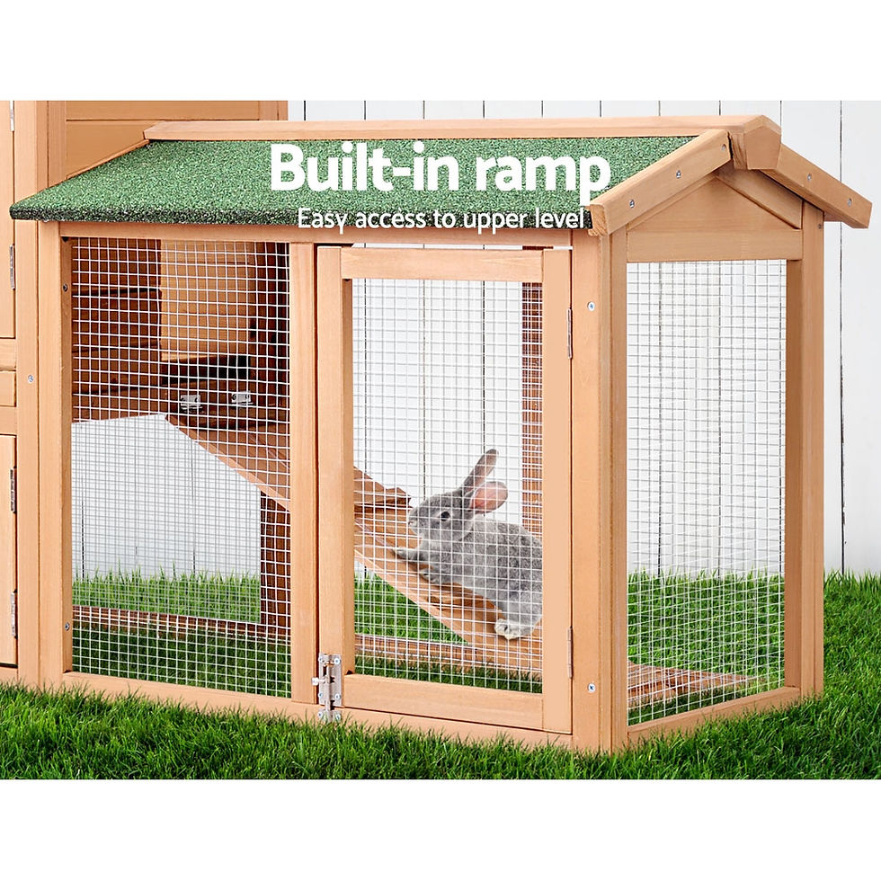 Thumbnail: Chicken Coop Rabbit Hutch | 138x44x85cm | Large Chicken Coop House Run Cage