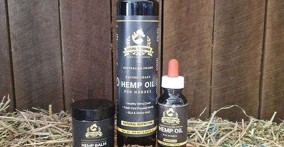Vital Equine | Hemp Starter Pack | Turmeric + Hemp Oil & Lemon Myrtle Balm