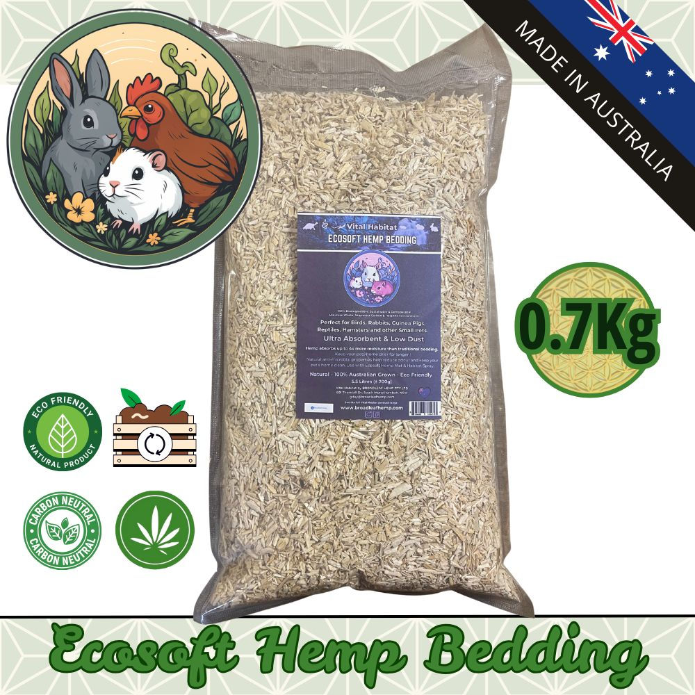 Ecosoft Hemp Bedding For Small Animal & Chickens 5L 0.7kg | Vital Habit