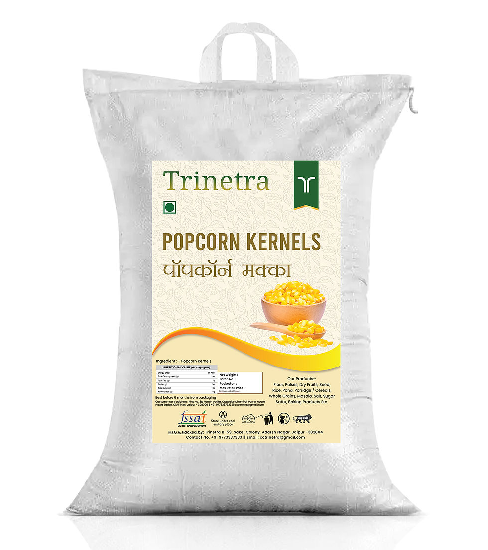 Popping Corn Kernels by Trinetra – Non-GMO, Crunchy & Fresh