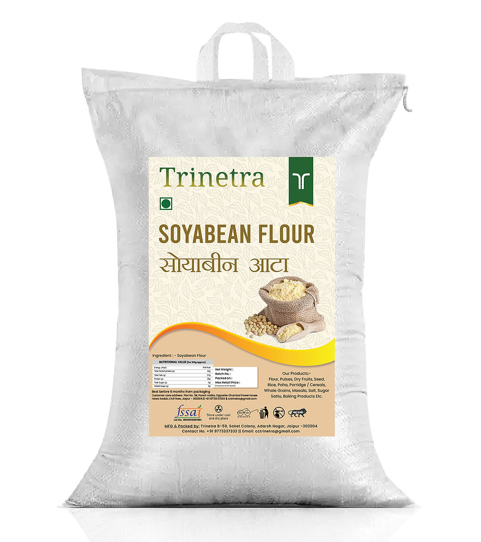 Soya Atta rich in protein and fiber for weight loss diet"