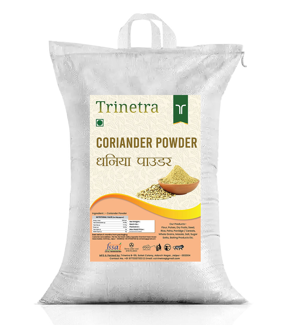 Aromatic coriander powder in bowl – perfect for Indian curries and tadkas