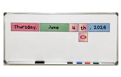 Calendrier aimanté