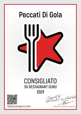 In data 01 Settembre abbiamo ricevuto un grande riconoscimento da parte di Restaurant Guru