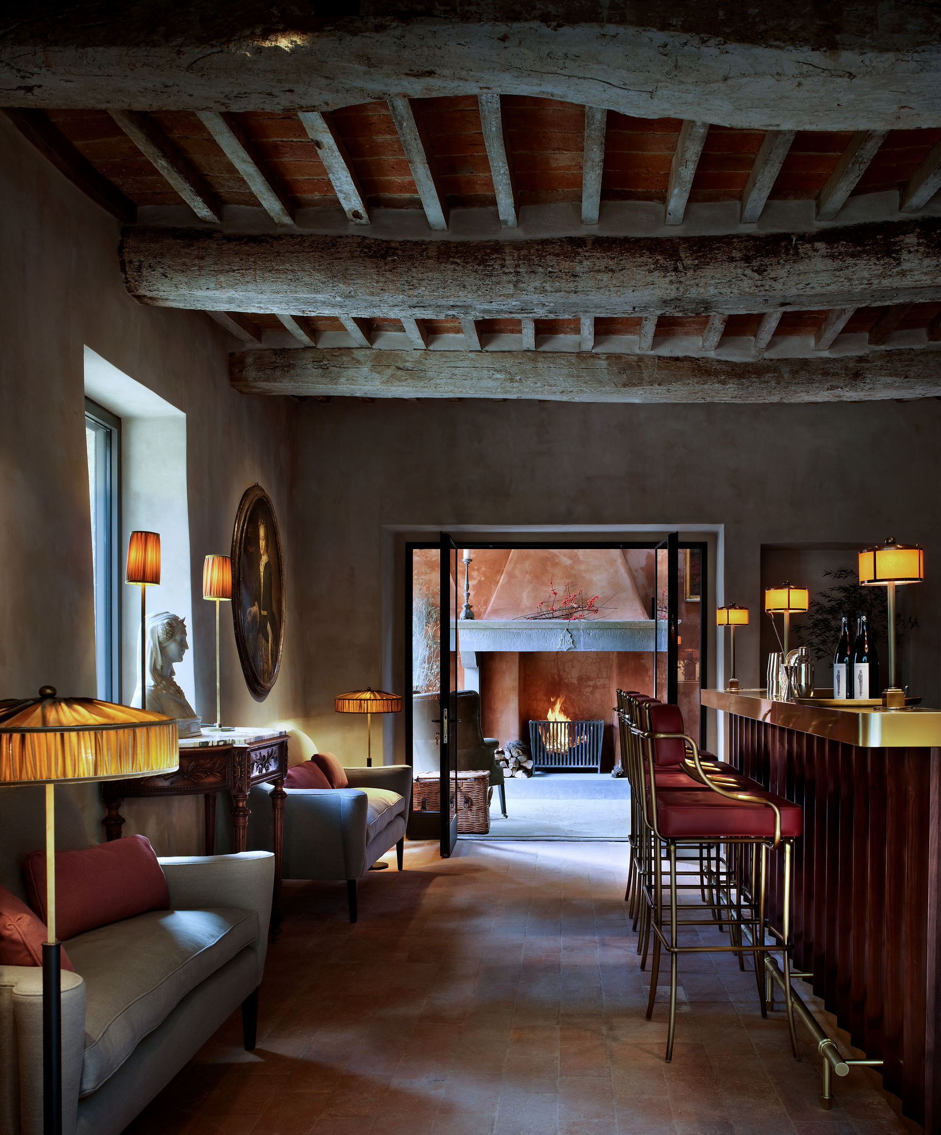 Castello di Reschio - The Palm Court Bar