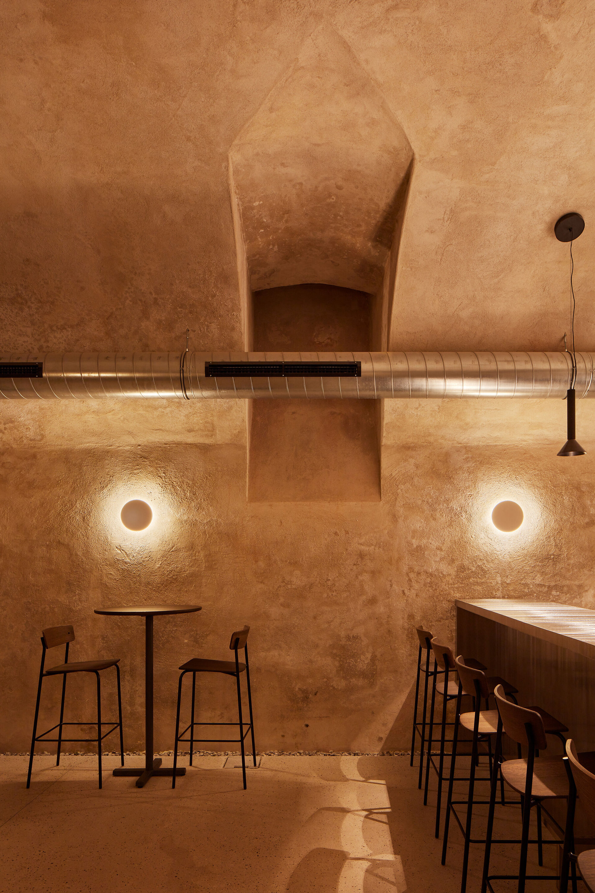 Underground bar and event spaces at ALMA Prague