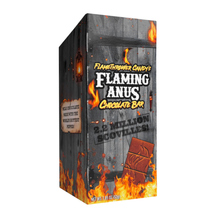 Thumbnail: Flaming Anus Chocolate Bar 52g Carolina Reaper Pepper 2.2 million Scoville Units