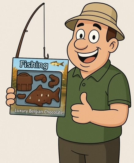 Thumbnail: Novelty Gwynedd Milk Chocolate Fishing Kit 140g