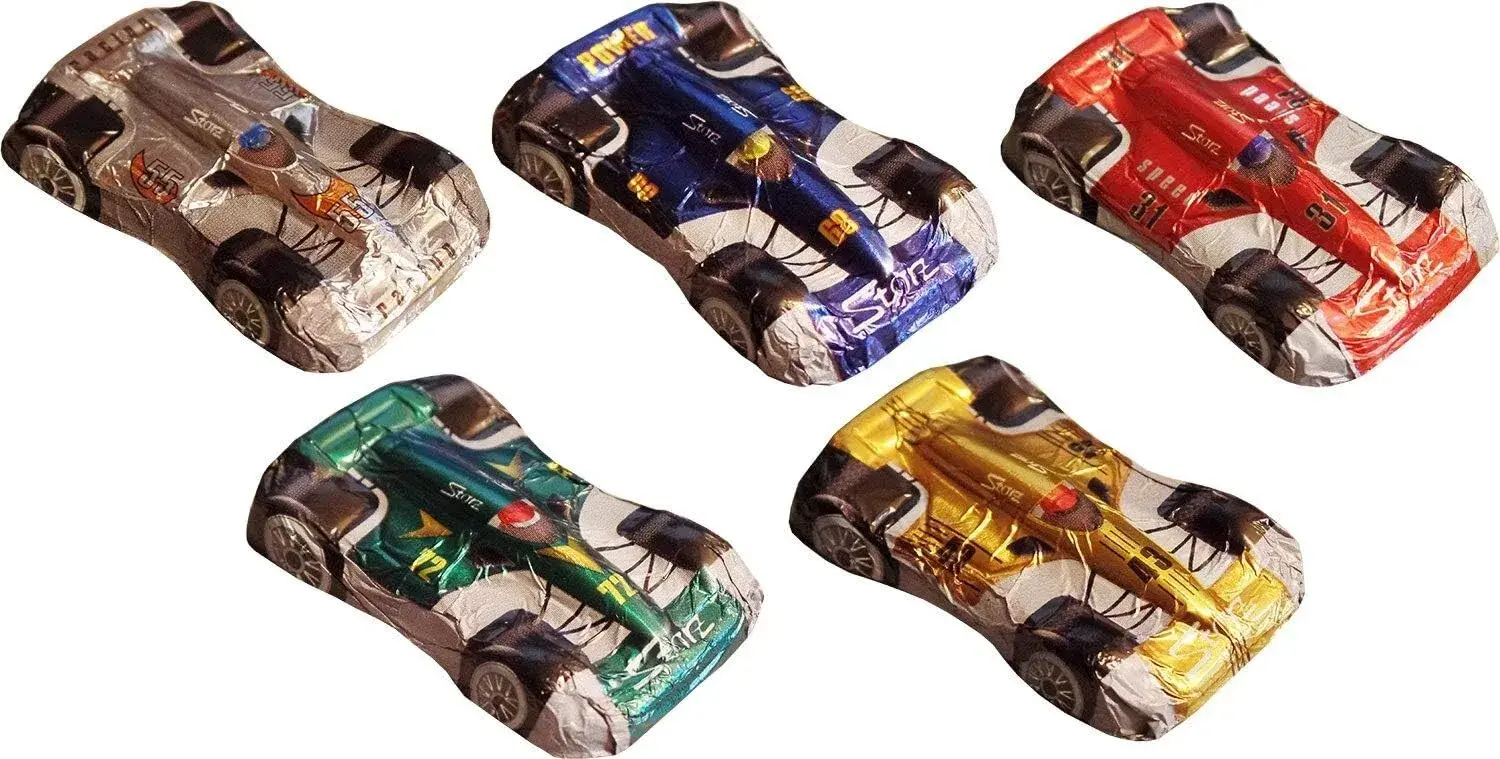 Storz Novelty Milk Chocolate Foiled Racing Cars 10 x 15g