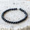 Thumbnail: Agate: Black, White, Gray Gemstone Crystal Healing Bracelet