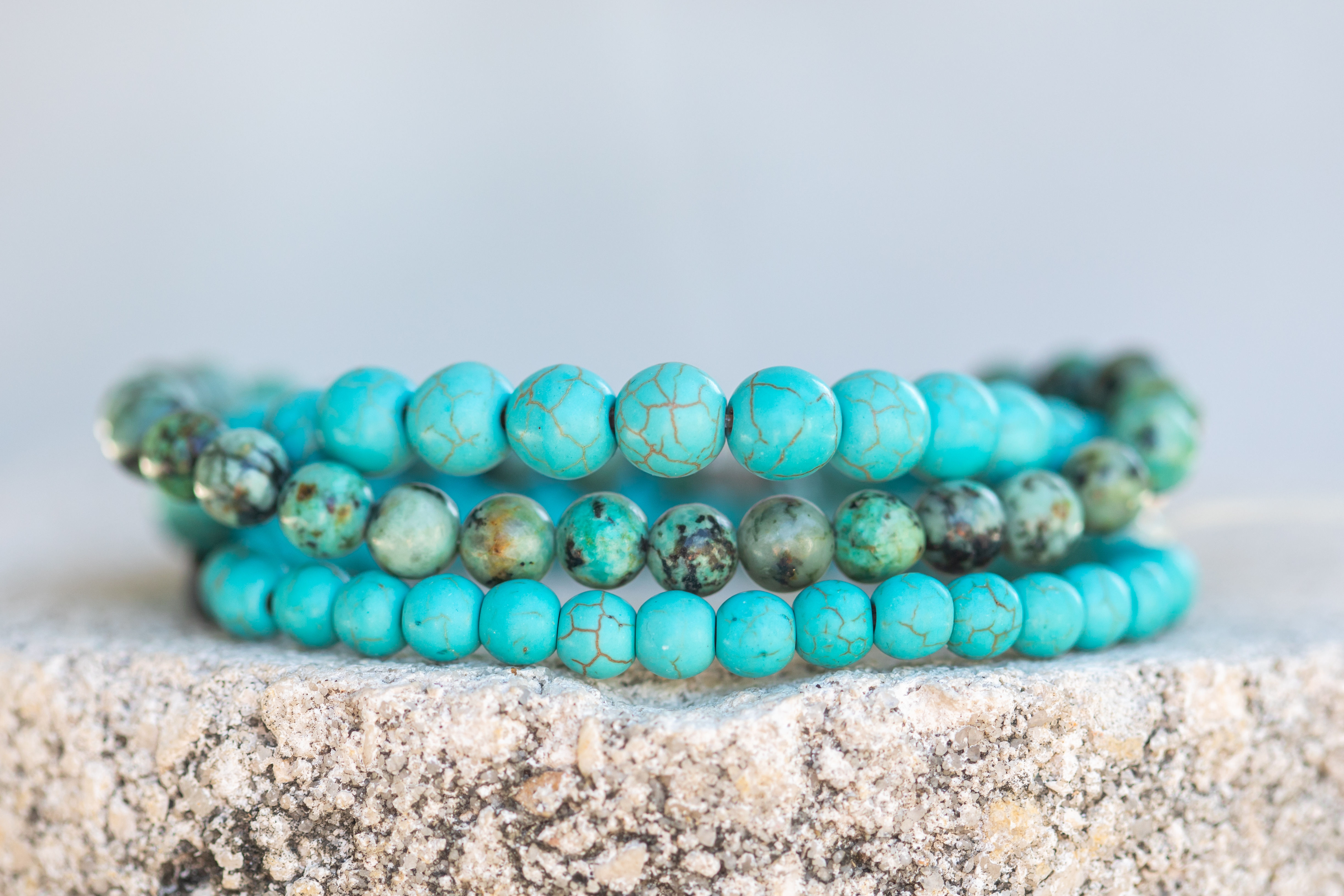 Turquoise. Healing Gemstone Crystal Jewelry. Courage and Safety. Communication. Throat Chakra