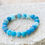 Thumbnail: Agate: Purple, Blue Gemstone Crystal Healing Bracelet