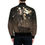 Thumbnail: Money Chase, A Race... on Men's All Over Print Quilted Bomber Jacket.
