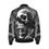 Thumbnail: Skull Transcendence: Trippy Dance in the Whirlwind of Now on Men's Bomber Jacket
