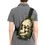 Thumbnail: Mystic Green Camo Skull all-over-print on Men's Casual Chest Bag