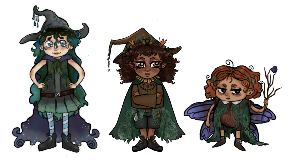 Elemental Fairy Trio