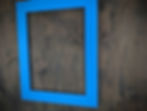 Premium electric blue custom picture frame handcrafted from premium wood UK