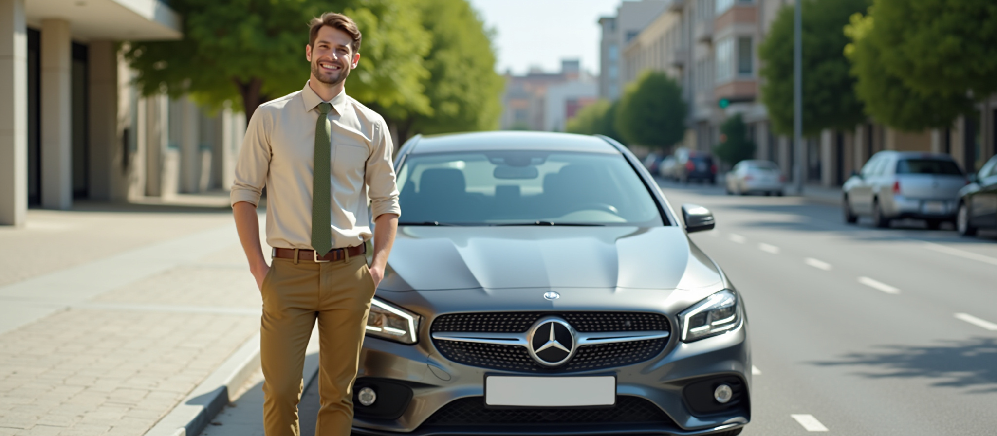 Smiling man by Mercedes-Benz, Rydei 4