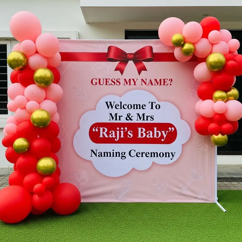 Baby naming reveal 