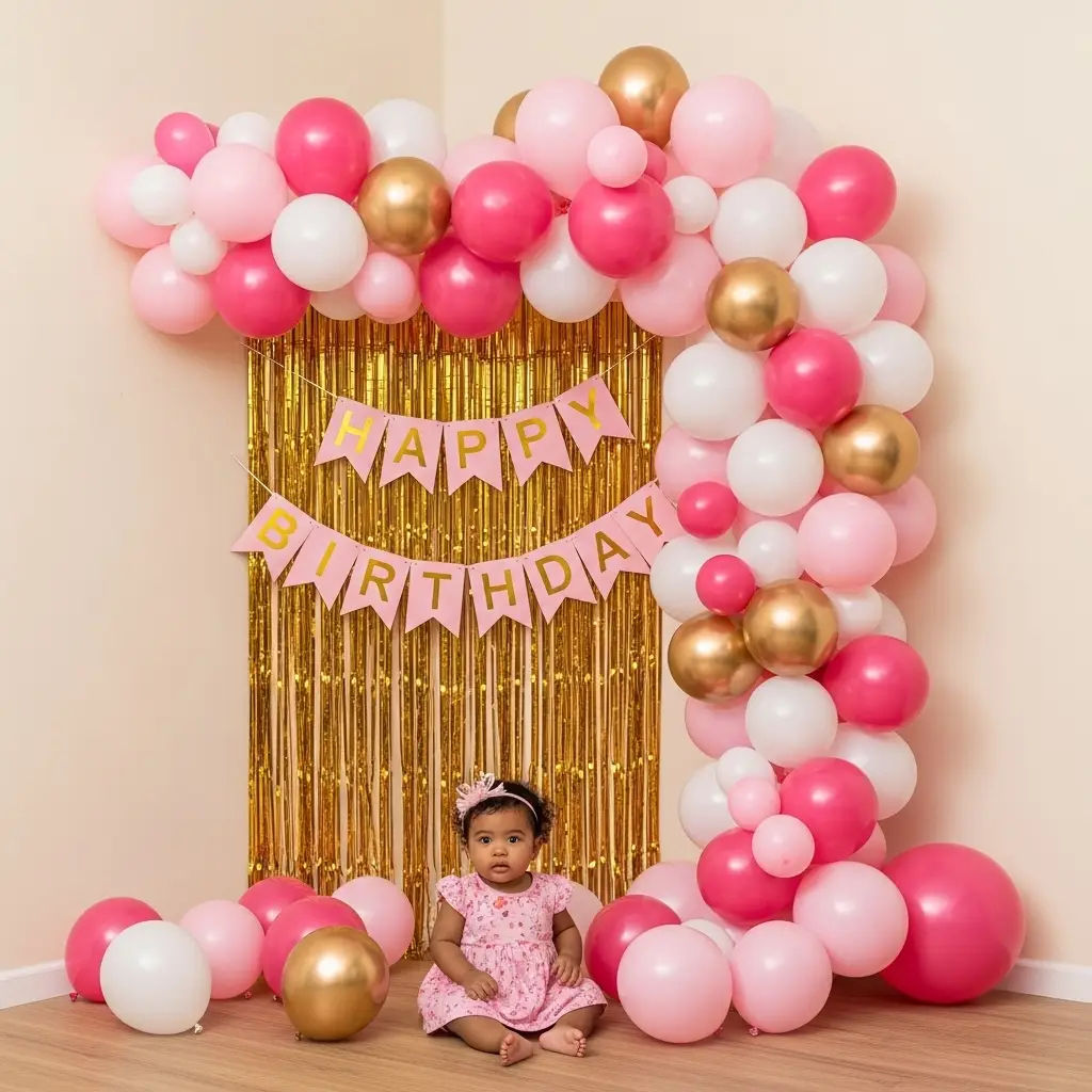 Simple balloon backdrop 