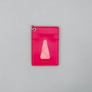 赤いランドセルリメイクで作った パスケース