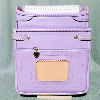 ランドセルリメイク前のラベンダー色のランドセル