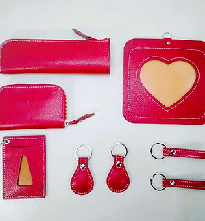 ランドセルリメイクで作られたアイテム一式