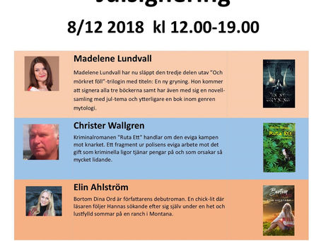 Signering 8 december i Skärholmen