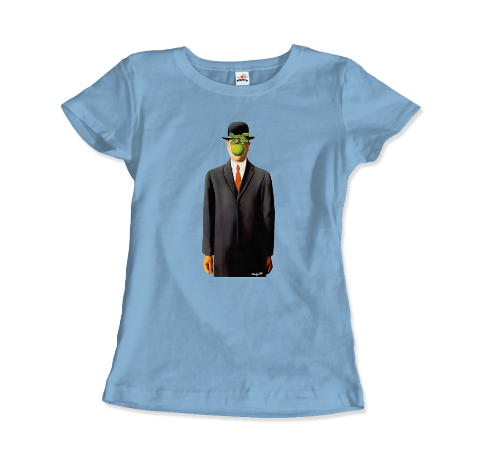 Miniatura: T-shirt con opera d'arte "Il figlio dell'uomo" (1964) di René Magritte