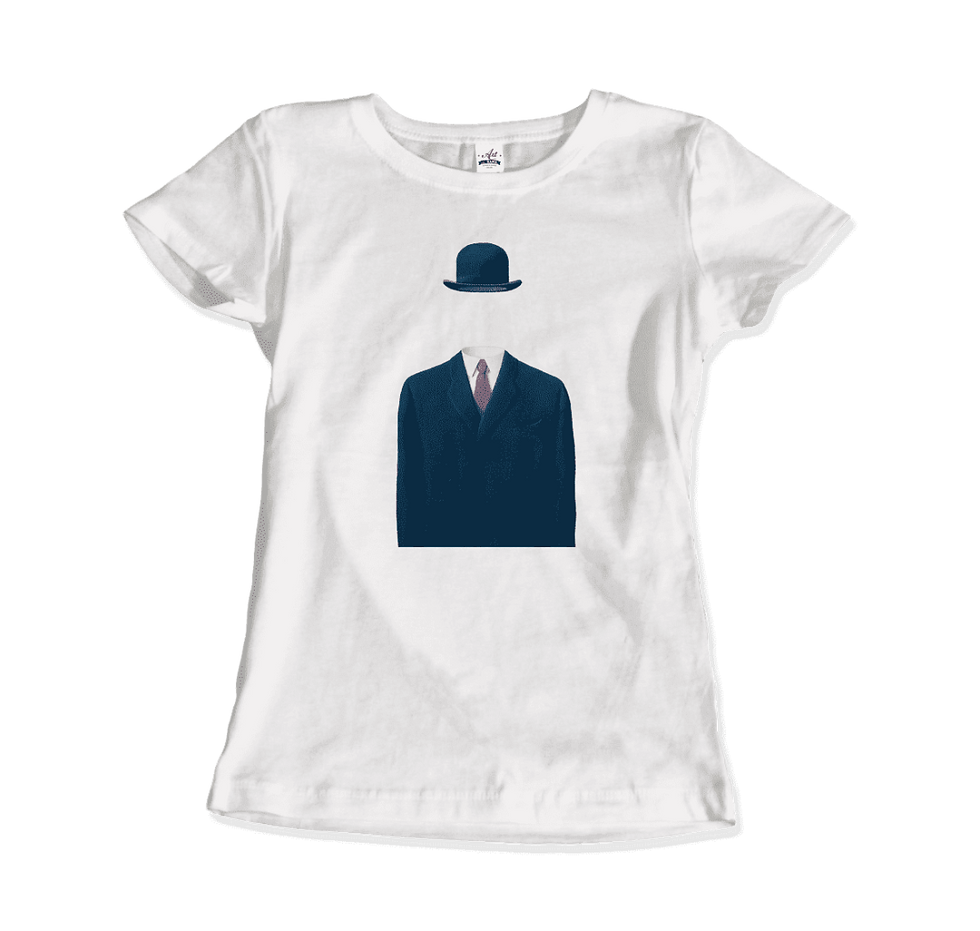 Thumbnail: Rene Magritte Man in a Bowler Hat, 1964 Artwork T-Shirt